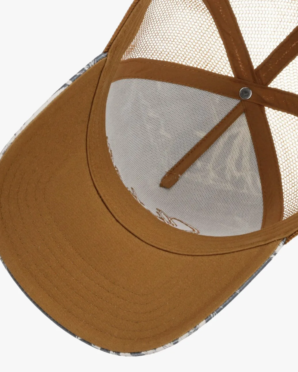 Stetson Minimal Aloha Print Trucker Cap - Blue