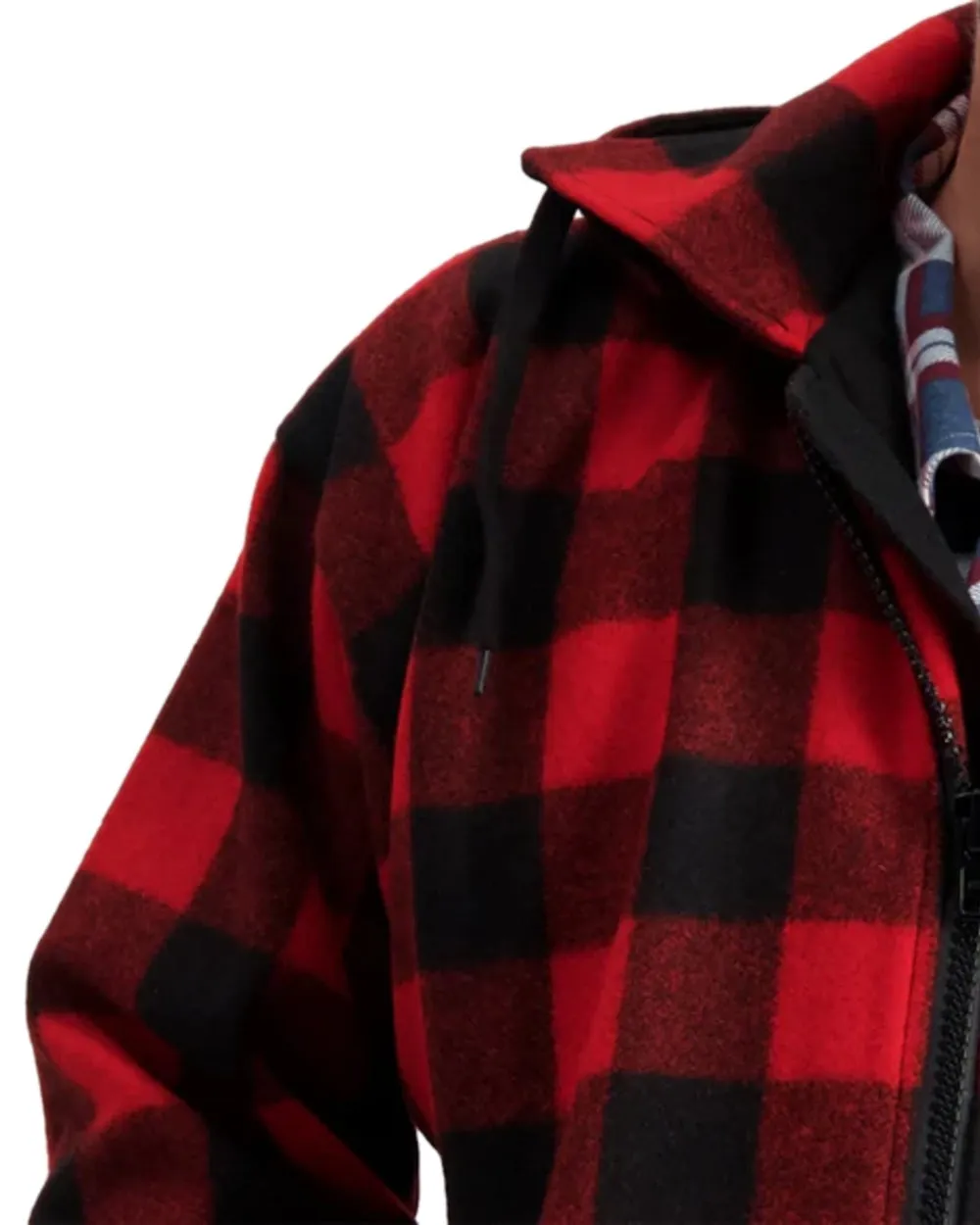 Swanndri Mens Mosgiel Wool Bushshirt with Zip Up Front