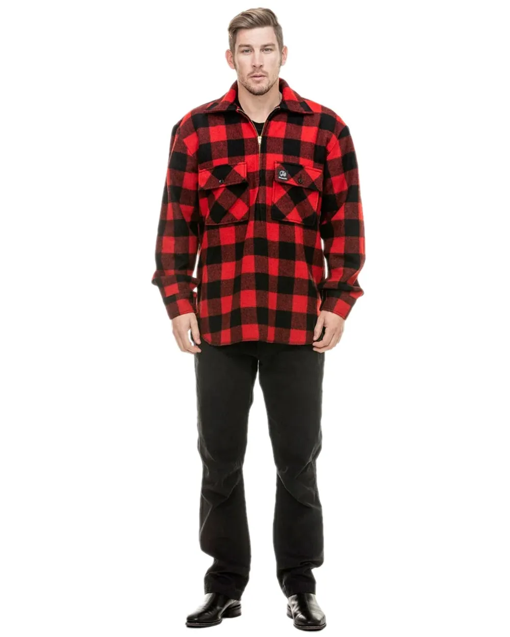 Swanndri Mens Ranger Wool Zip Front Bushshirt
