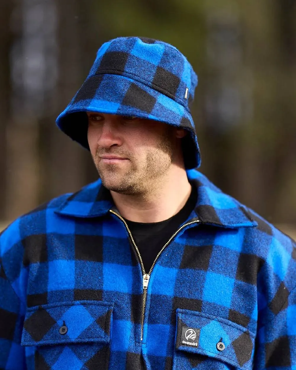 Swanndri Mens Ranger Wool Zip Front Bushshirt