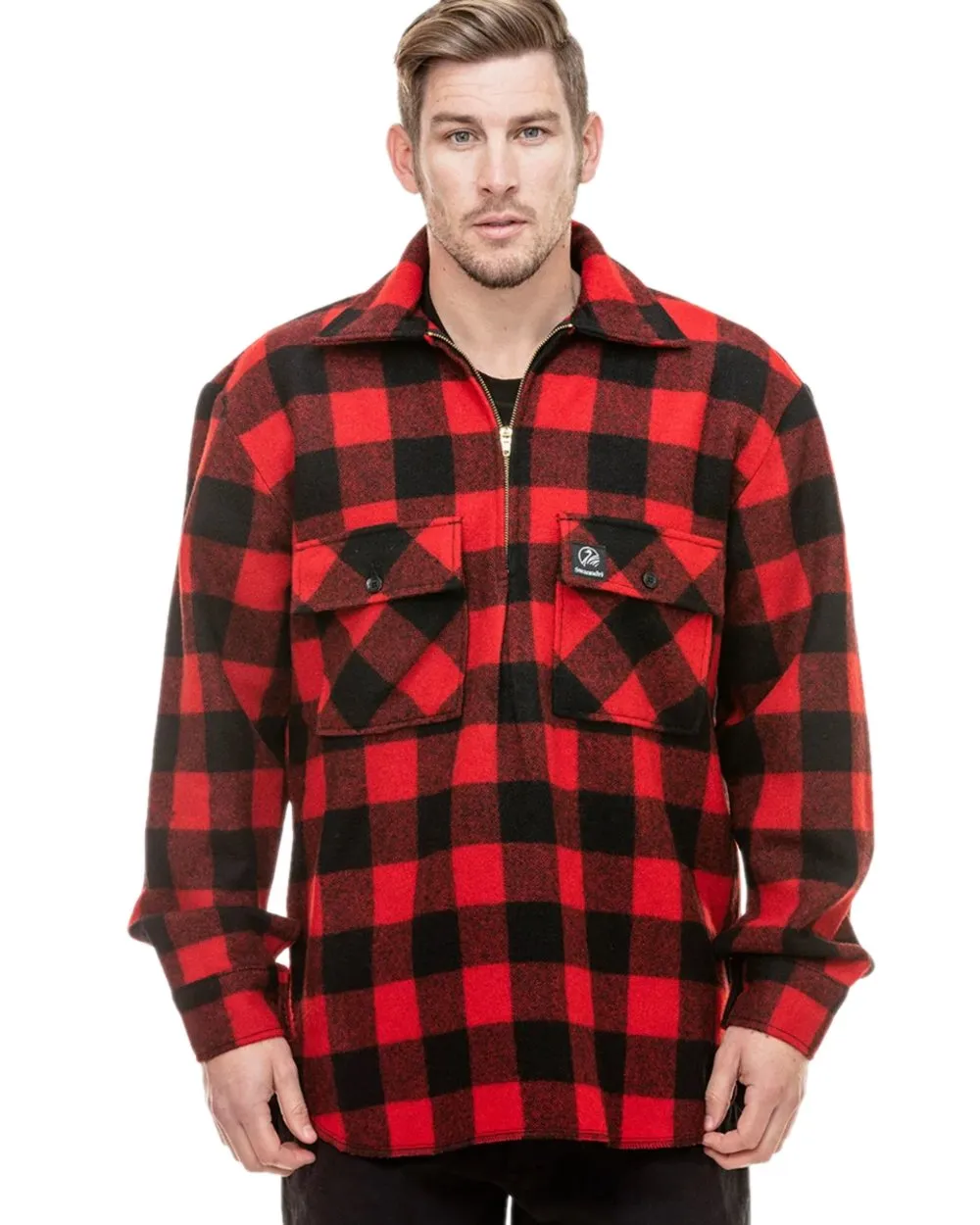 Swanndri Mens Ranger Wool Zip Front Bushshirt