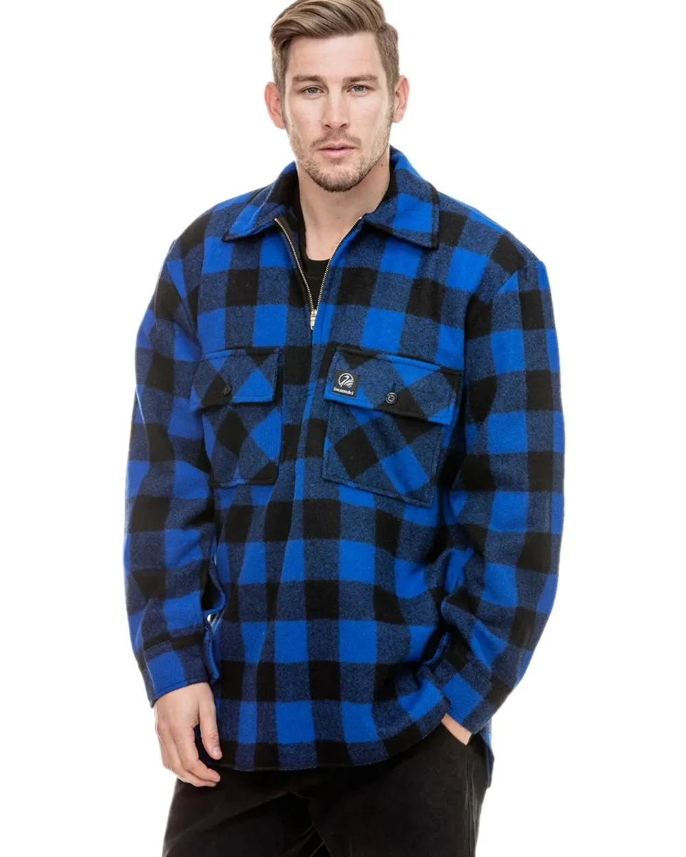 Swanndri Mens Ranger Wool Zip Front Bushshirt