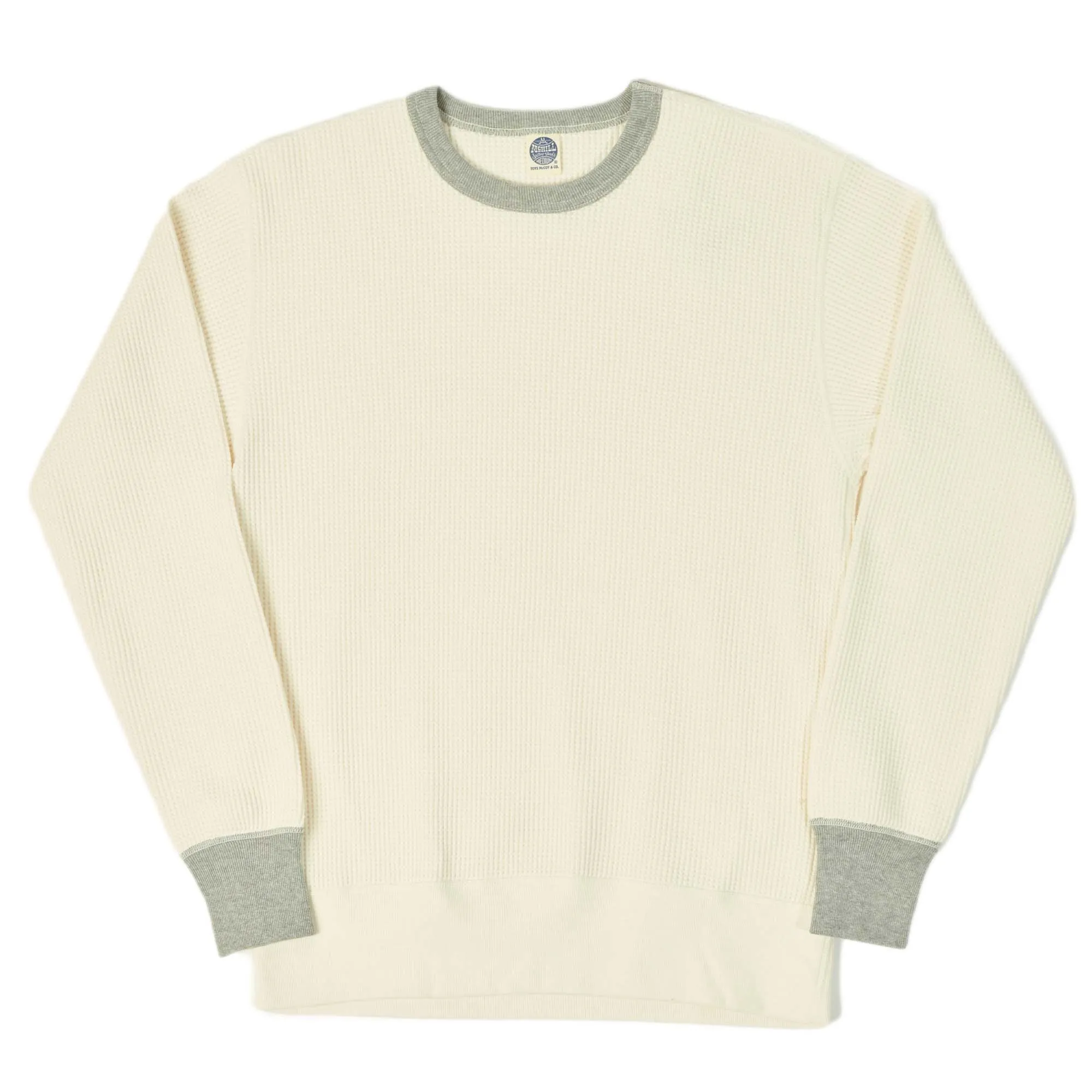 TOYS McCOY Big Waffle Crew Neck Sweatshirt - Natural